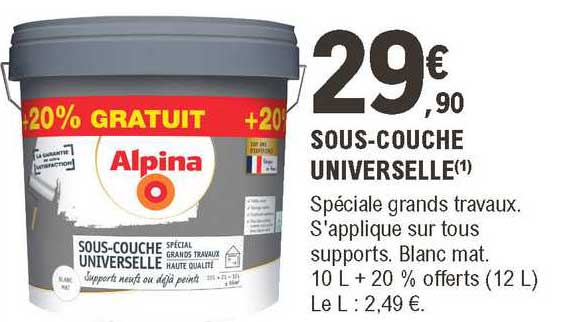 sous-couche universelle alpina