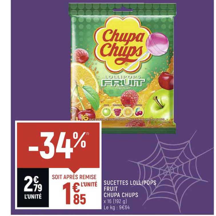 Sucettes Lollipops Fruit Chupa Chups