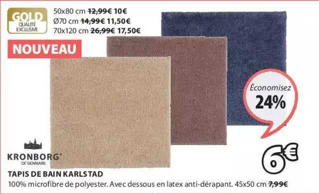 Tapis De Bain Karlstad Kronborg