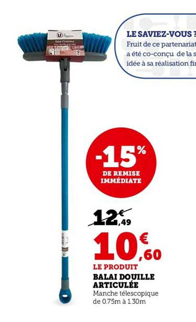 balai douille articulée