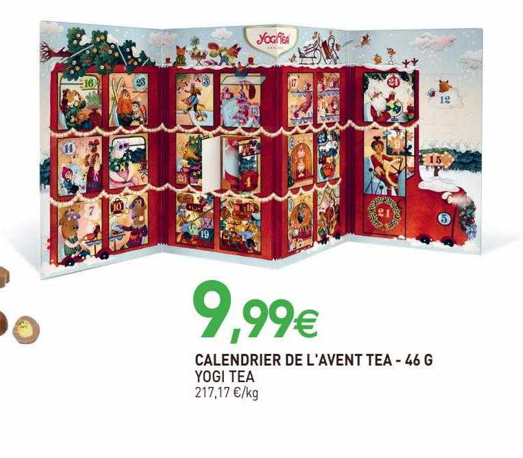 calendrier de l'avent tea yogi tea - 46 g