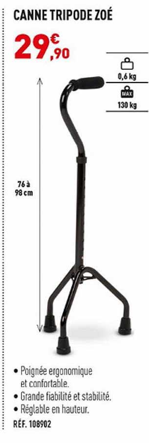 canne tripode zoé