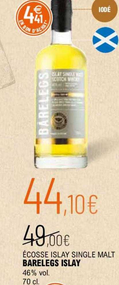 écosse islay single malt barelegs islay 46% vol.