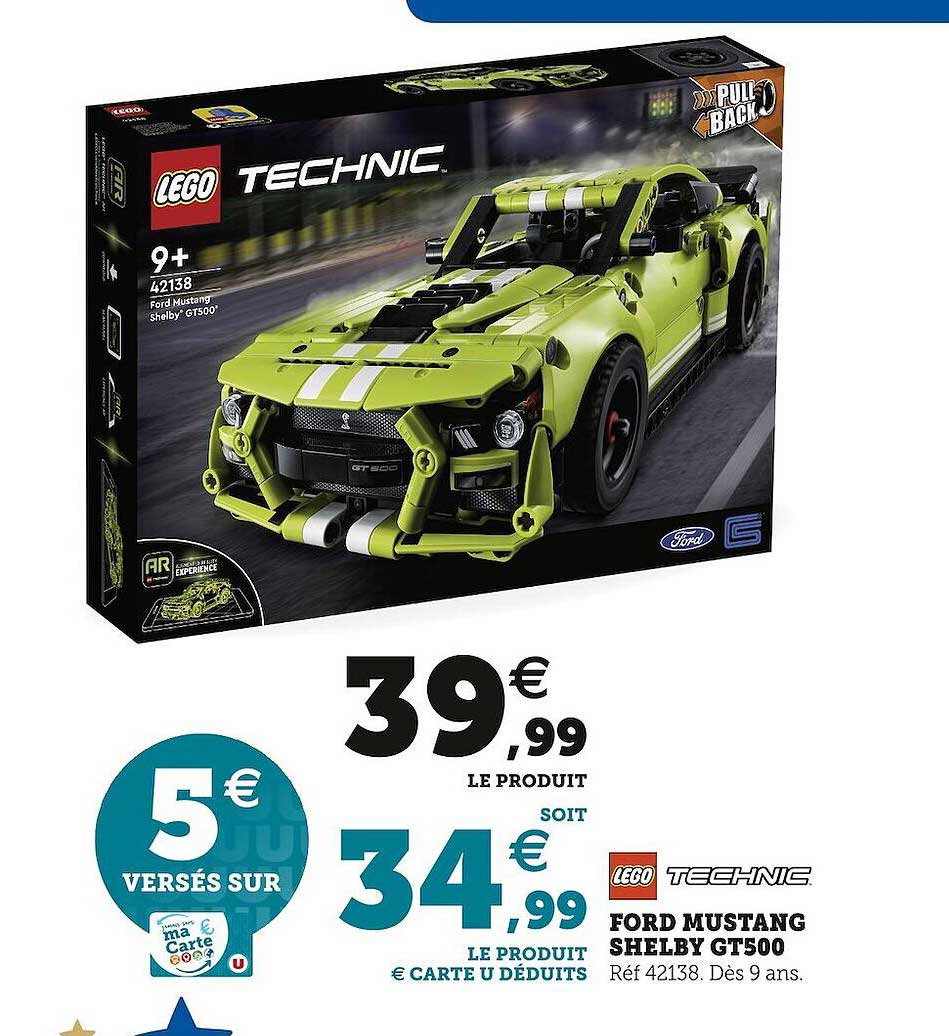 ford mustang shelby gt500 lego technic