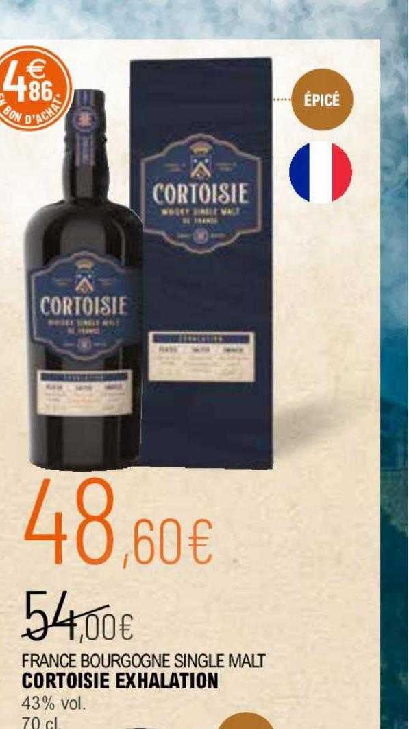 france bourgogne single malt cortoisie exhalation 43% vol.