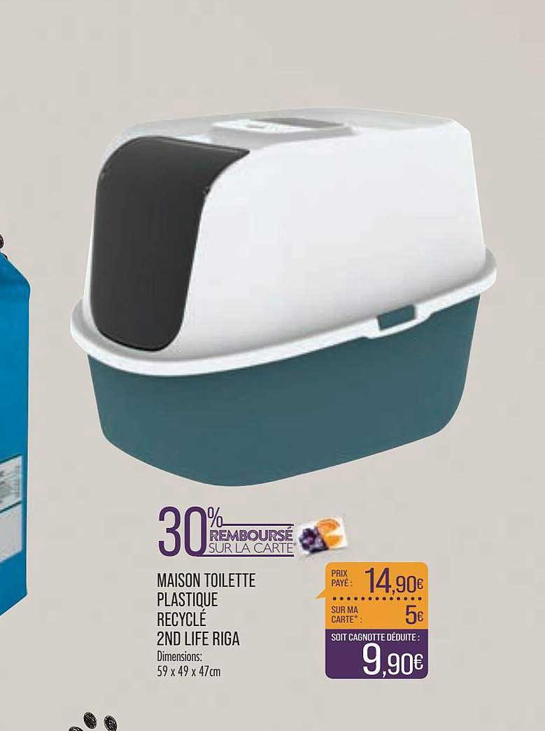 maison toilette plastique recyclé 2nd life riga