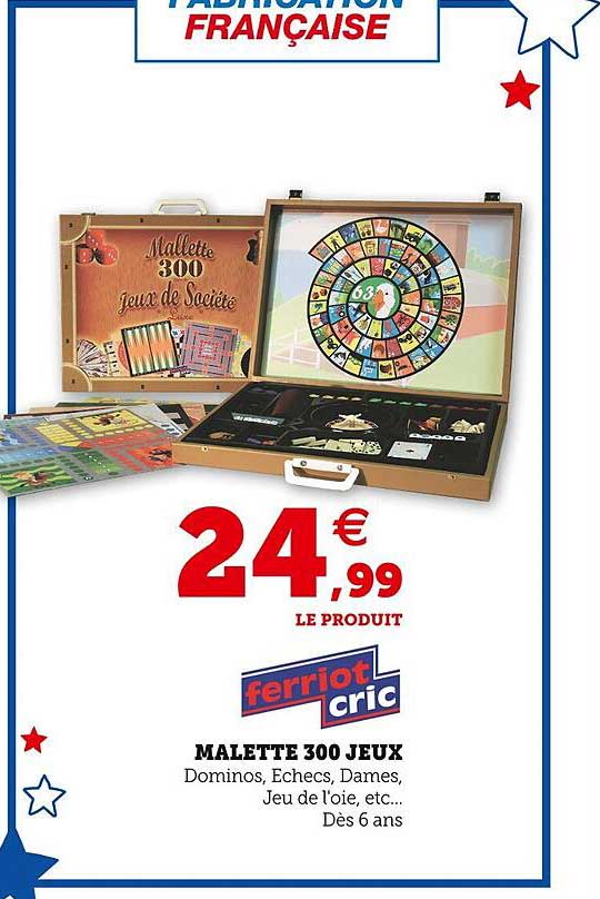 malette 300 jeux ferriot cric