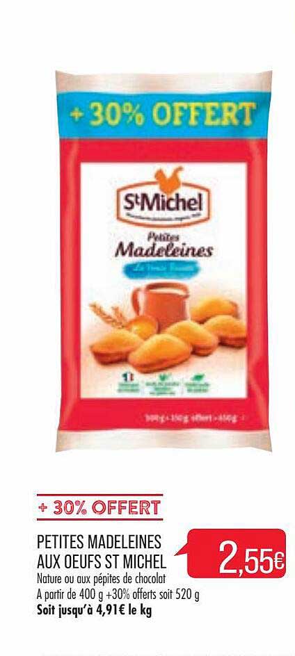 Petites Madeleines Aux œufs St Michel