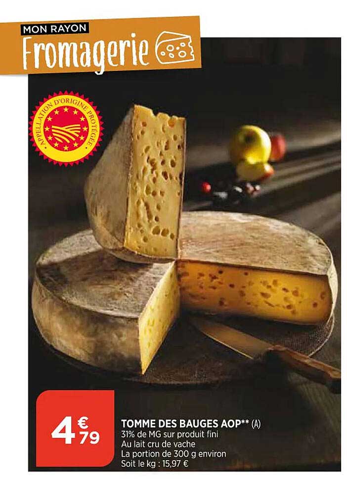 Tomme Des Bauges Aop