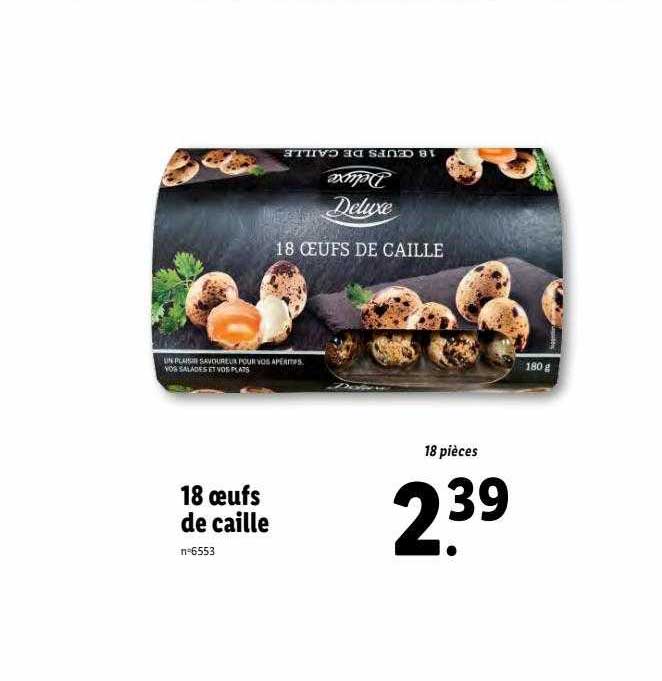18 œufs de caille deluxe
