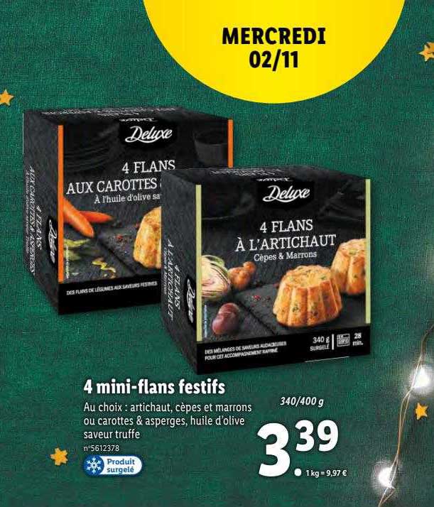 4 mini-flans festifs