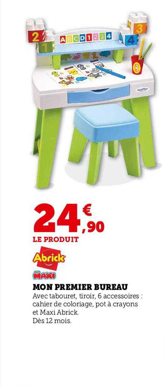 abrick maxi mon premier bureau