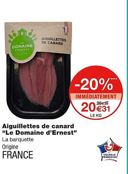 aiguillettes de canard "le domaine d'ernest"
