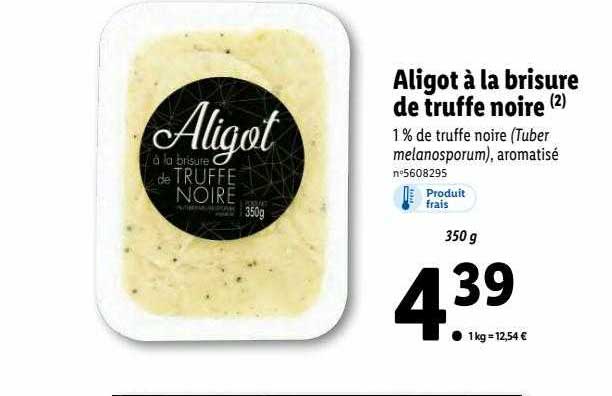 aligot à la brisure de truffe noire