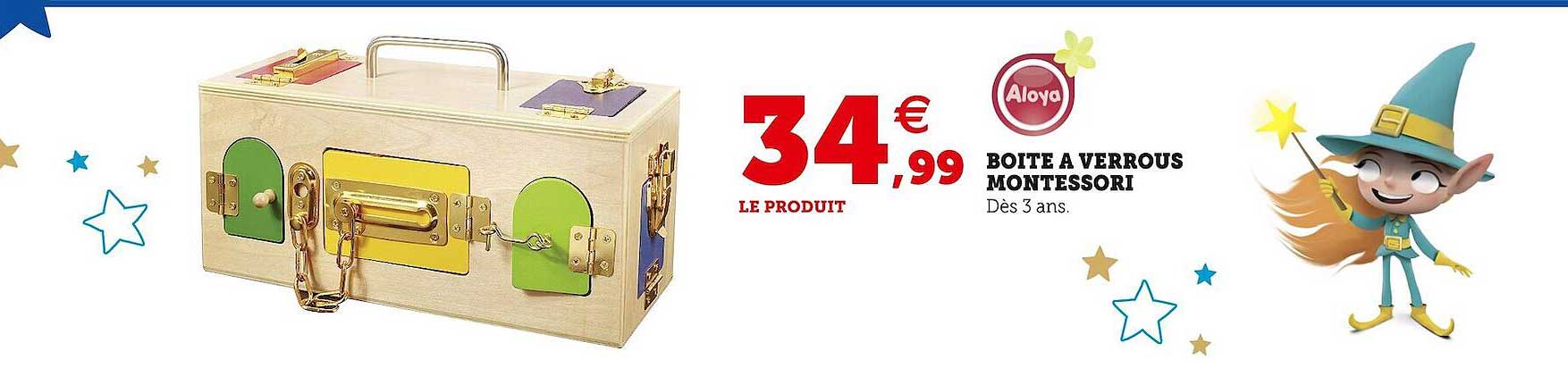 aloya boîte à verrous montessori