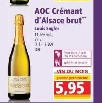 aoc crémant d'alsace brut louis engler