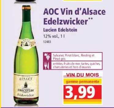aoc vin d'alsace edelzwicker lucien edelstein