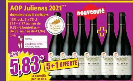 aop julienas 2021 domaine des 4 cerisiers