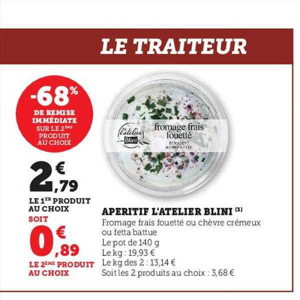 apéritif l'atelier blini