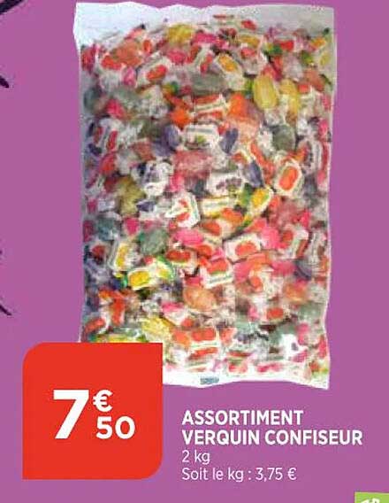 assortiment verquin confiseur