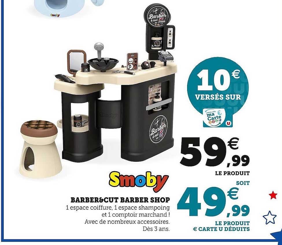 barber & cut barber shop smoby