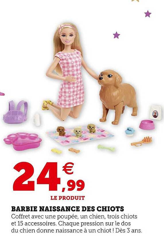 barbie naissance des chiots