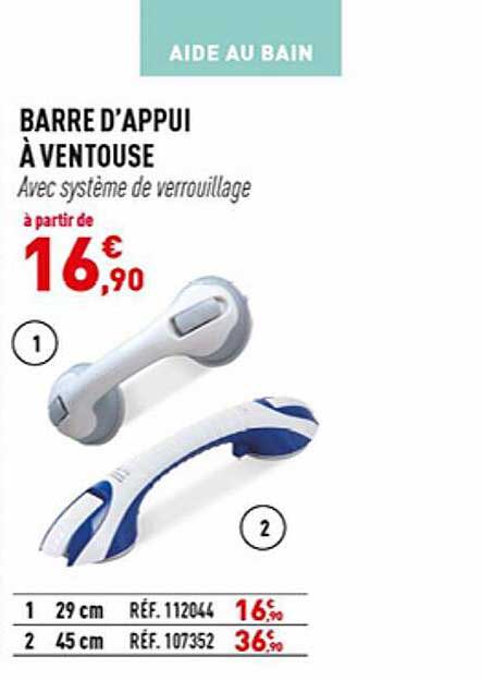 barre d'appui à ventouse