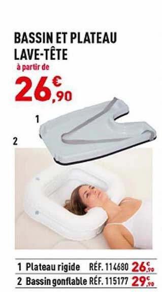 bassin et plateau lave-tête