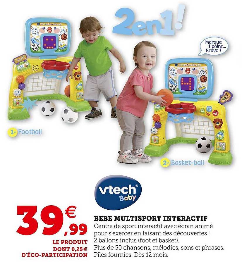 bébé multisport interactif vtech baby