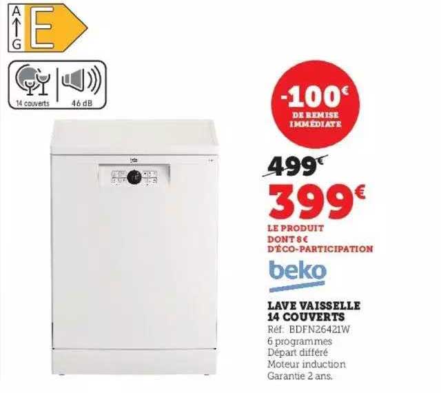 beko lave vaisselle 14 couverts