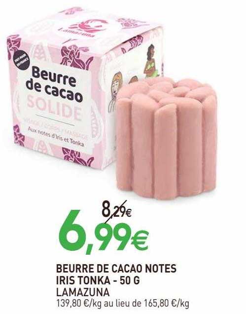 beurre de cacao notes iris tonka lamazuna