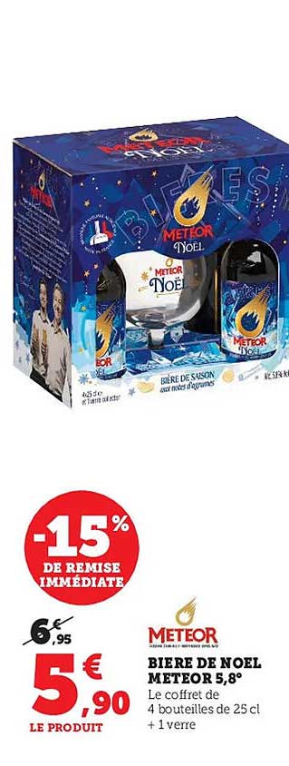 Bière De Noël Meteor 5,8°