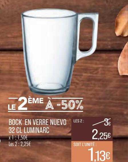 bock en verre nuevo 32cl luminarc