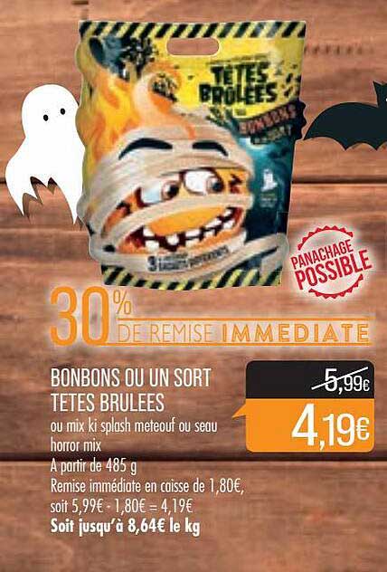 bonbons ou un sort têtes brûlées