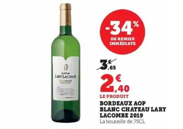 Bordeaux Aop Blanc Château Lary Lacombe 2019