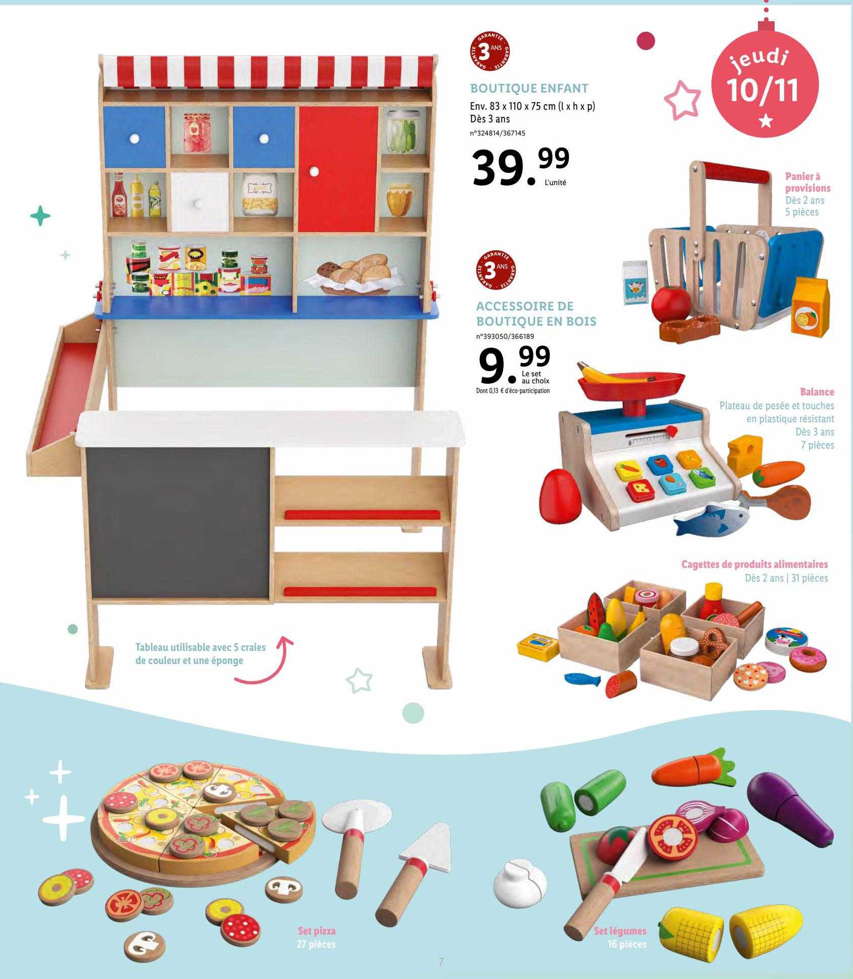 boutique enfant ou accessoire de boutique en bois