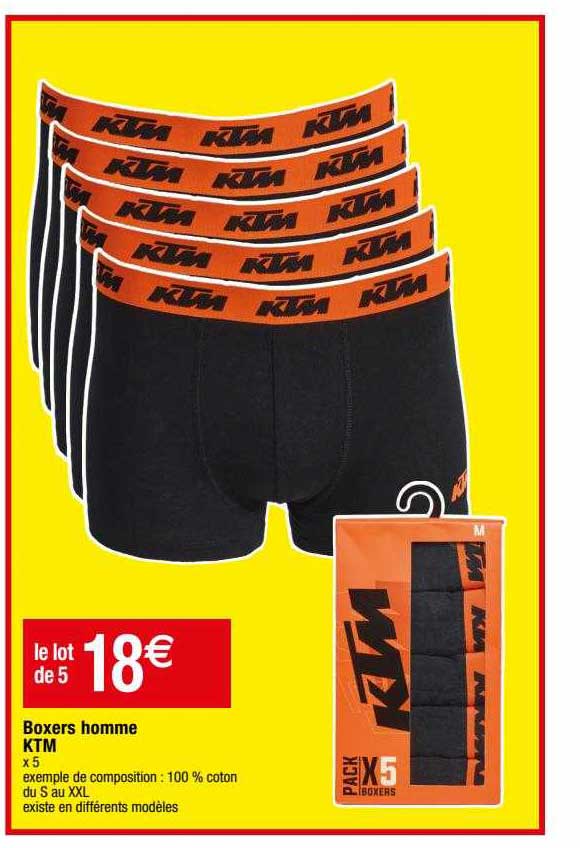 boxers homme ktm