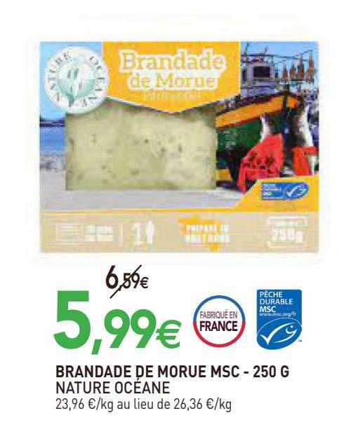 Brandade De Morue Msc Nature Océane