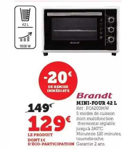 brandt mini-four 42 l