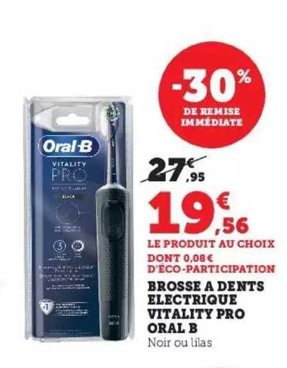 brosse à dents électrique vitality pro oral b