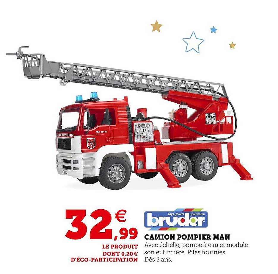 Bruder Camion Pompier Man