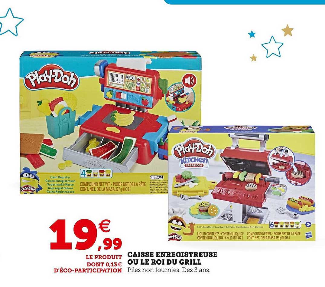 play-doh caisse enregistreuse ou le roi du grill