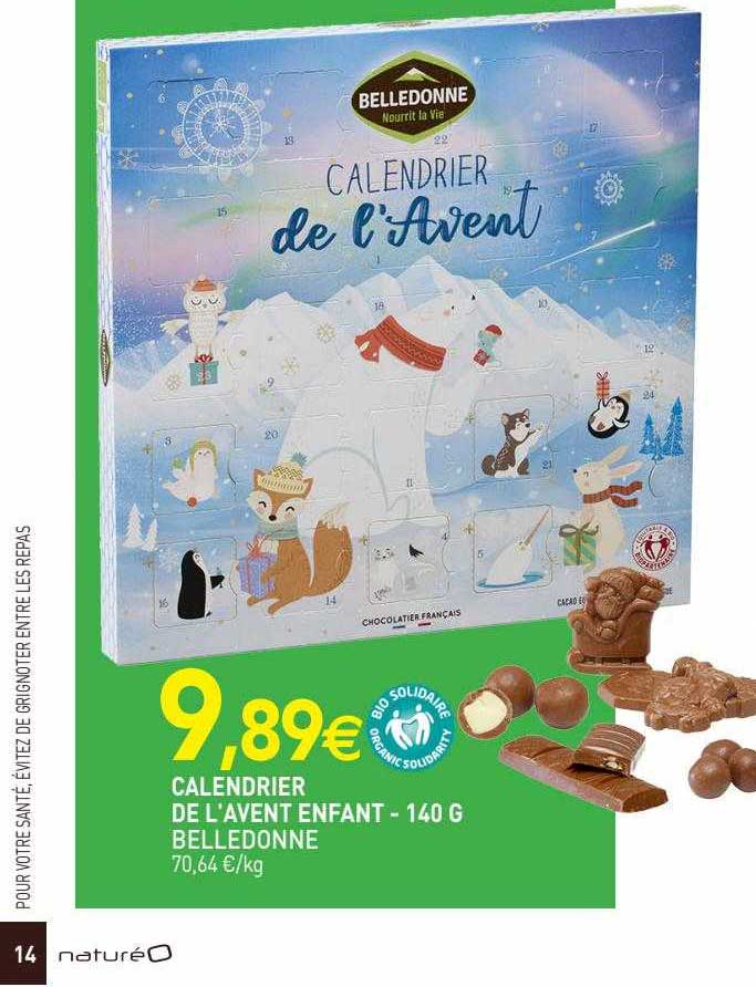 calendrier de l'avent enfant belledonne - 140 g