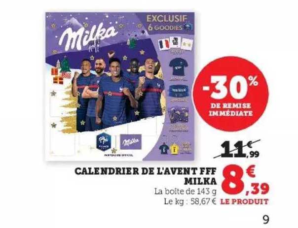 calendrier de l'avent fff milka