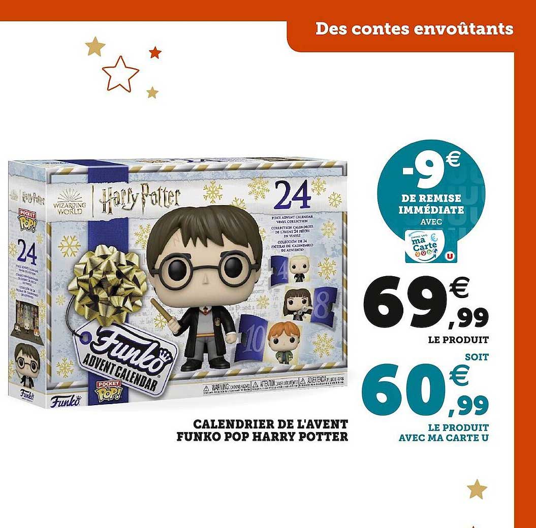 calendrier de l'avent funko pop harry potter