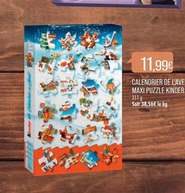calendrier de l'avent maxi puzzle kinder