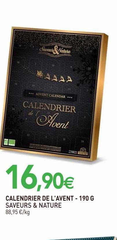 calendrier de l'avent saveurs & nature - 190 g