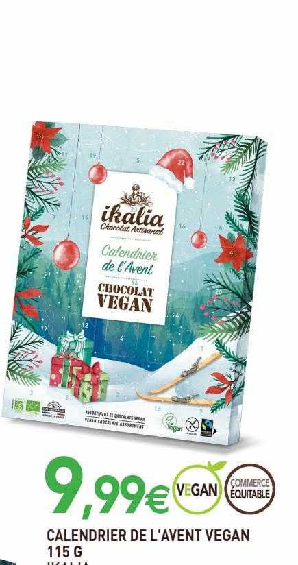 calendrier de l'avent végan ikalia 115 g