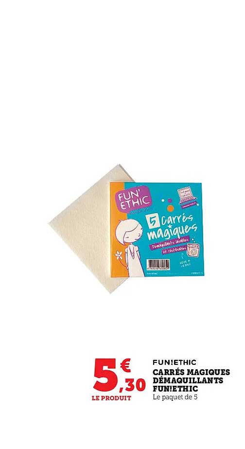 carrés magiques démaquillants funiethic