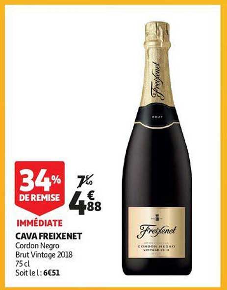 cava freixenet cordon negro brut vintage 2018